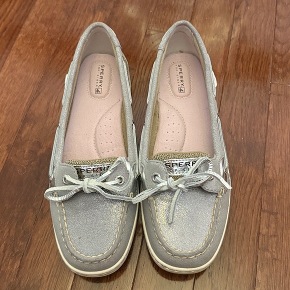 Sperry Light Gray Boat Shoes - Picture 2 of 6